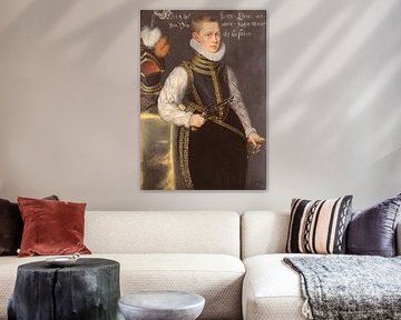 Portret van Maurits Prins van Oranje, Daniël van den Queborn, prins van Oranje