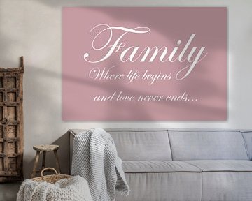 Family - Pink by Sandra Hazes