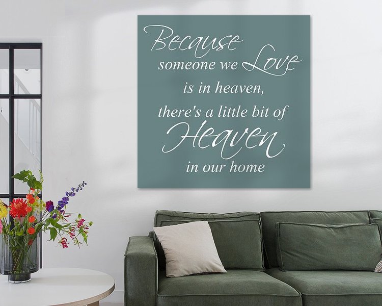 Example of the artwork in a room