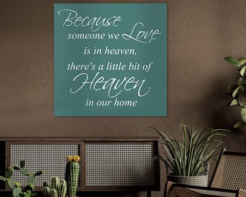 Tekst | Because someone we love | Groen van Sandra Hazes