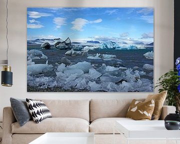 IJsland, IJsschotsen aan de rand van de gletsjer van Discover Dutch Nature