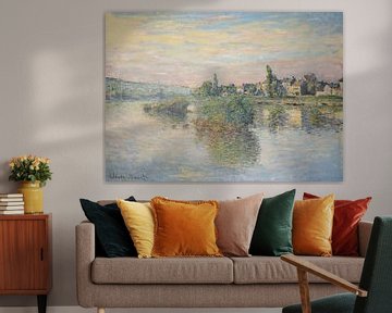 Oevers van de Seine bij Lavacourt, Claude Monet