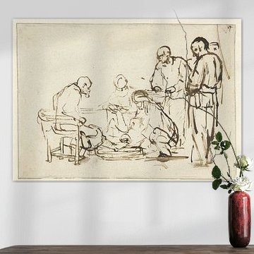 Fußwaschung, Rembrandt van Rijn
