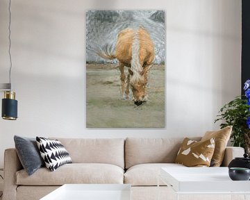 Mysterieus kunstwerk: Paard in zwaar weer van Slimme Kunst.nl