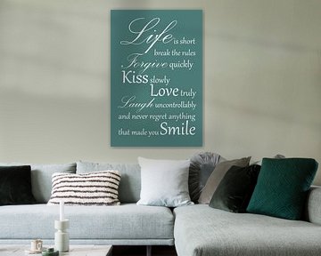 Tekst | Life is short | Groen van Sandra Hazes