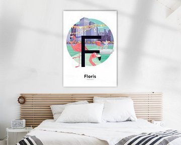 Name Poster Floris by Hannah Barrow