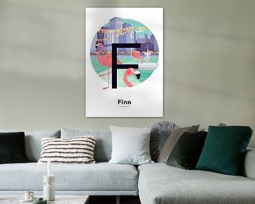 Poster mit Namen Finn