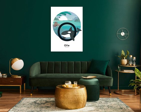 Example of the artwork in a room