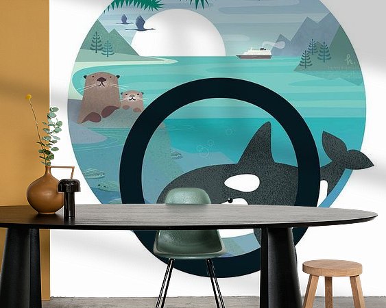 Example of the artwork in a room