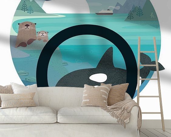 Example of the artwork in a room