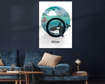 Affiche nominative Oliver sur Hannahland .