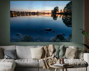 View of camps over the river IJssel by Michel Knikker