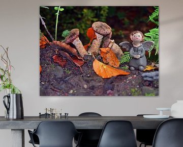 De engel van de champignon