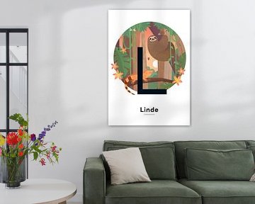 Name Poster Linde by Hannah Barrow