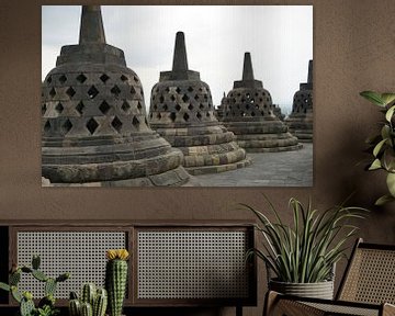 Borobudur in de ochtend van Amanda Huijbregts