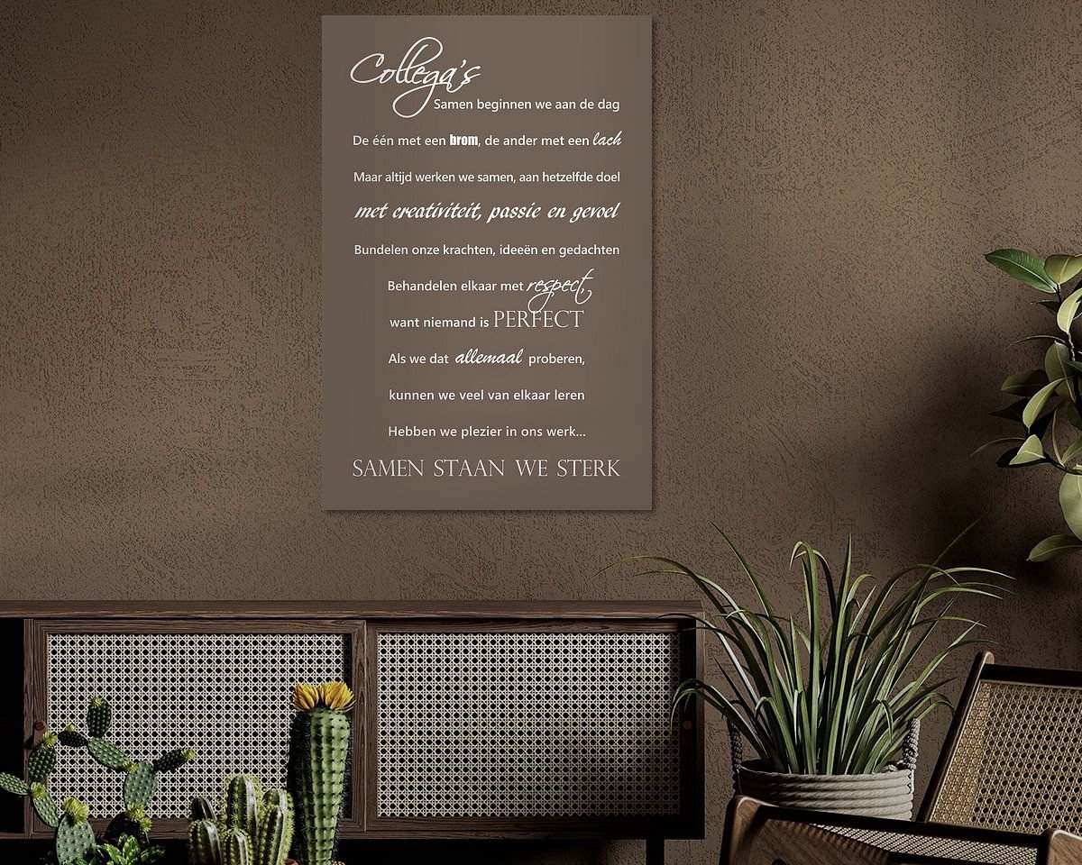 Example of the artwork in a room