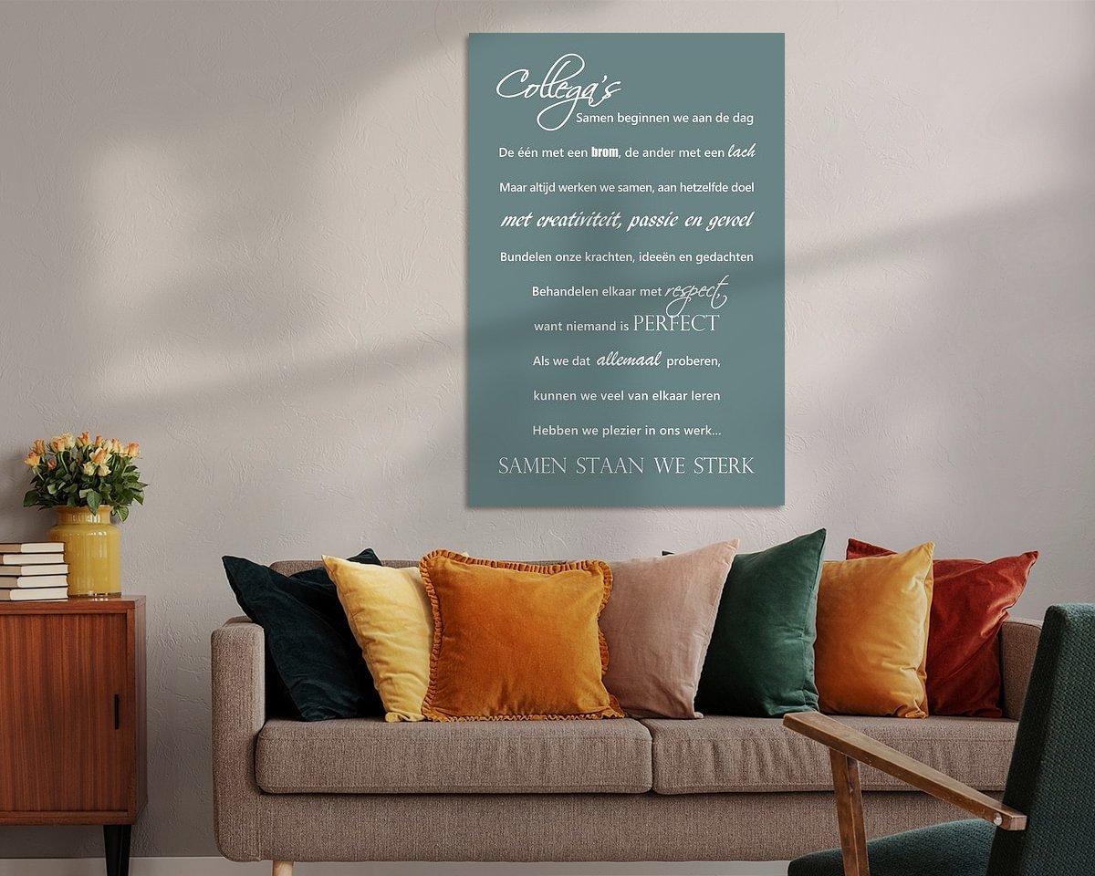 Example of the artwork in a room