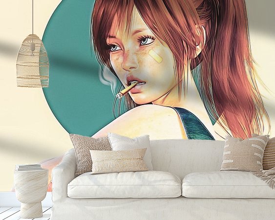 Example of the artwork in a room