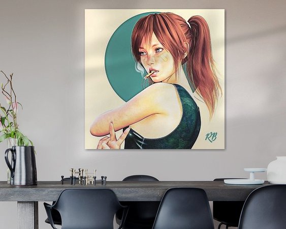 Example of the artwork in a room