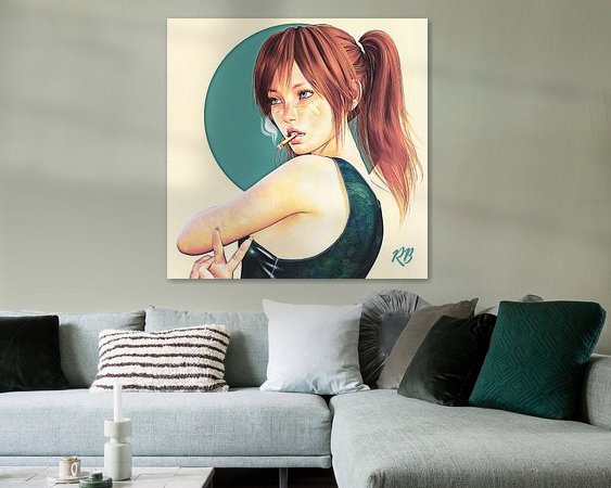 Example of the artwork in a room