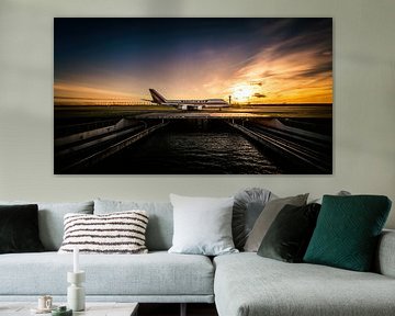 Sunset Kalitta Air Boeing 747 taxiing to the Polderbaan by Mark de Bruin