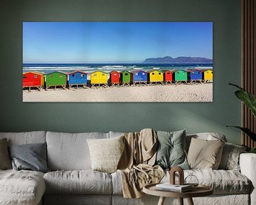 Bunte Strandhäuser Südafrika von John Stijnman