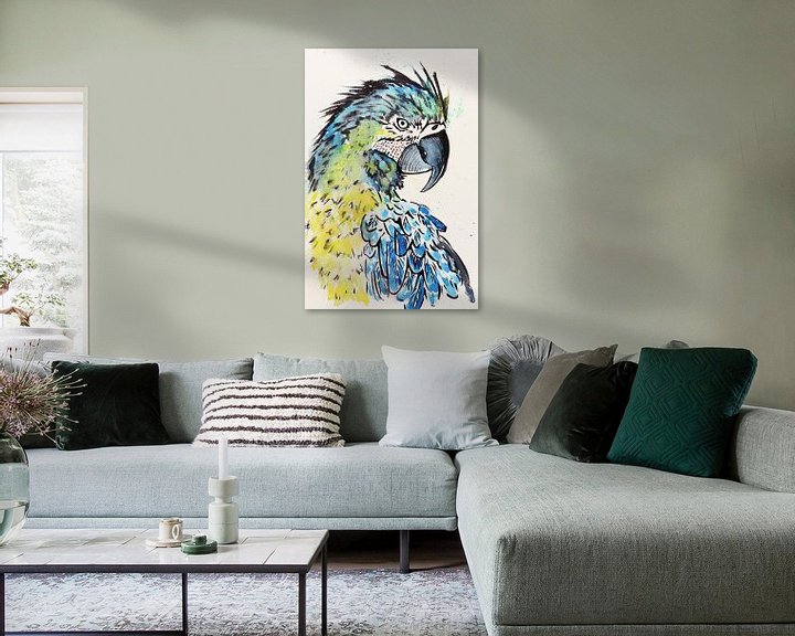 Sfeerimpressie: De blauwgele ara papegaai van Natalie Bruns