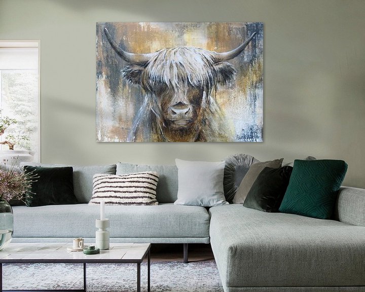 Sfeerimpressie: Highland Cow I van Atelier Paint-Ing