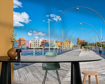 Emma(Pontjes)brug Willemstad Curacao van Michel Groen