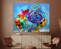 Example of the artwork in a room