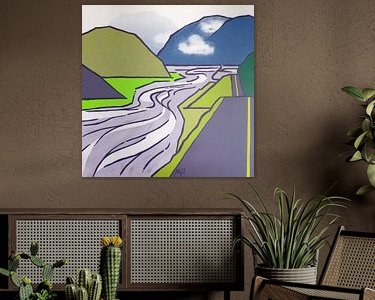 Example of the artwork in a room