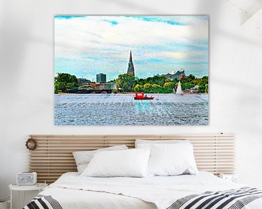 Example of the artwork in a room