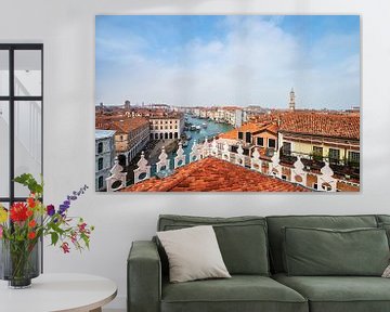 Vue du Canal Grande à Venise, Italie sur Rico Ködder