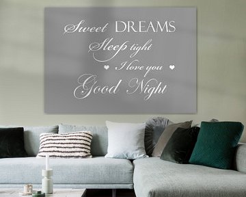 Sweet dreams - Licht grijs van Sandra Hazes