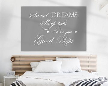 Sweet dreams - Licht grijs van Sandra Hazes