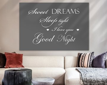 Tekst Sweet dreams - Donker grijs van Sandra Hazes