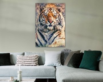 Eye of the tiger (kunst) van Art by Jeronimo
