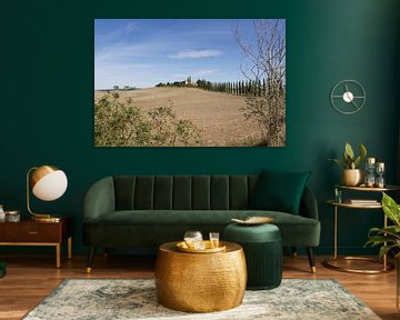 Toscaans Landschap met cipressen - Landschapsfotografie van MDRN HOME