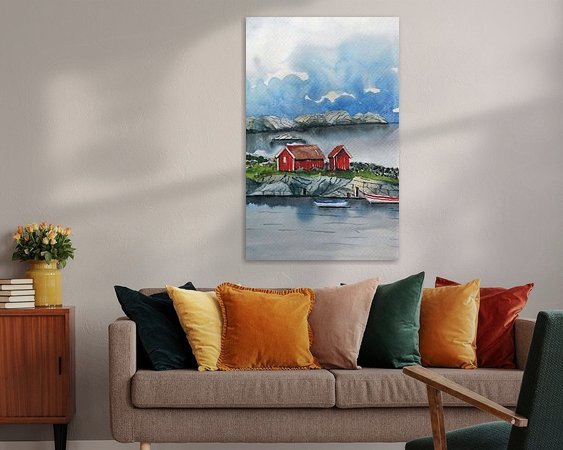 Example of the artwork in a room