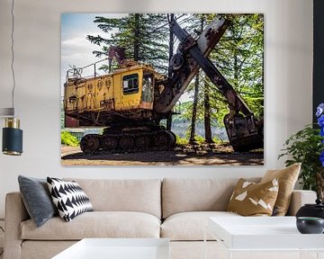 Old mining machine by Stijn Cleynhens