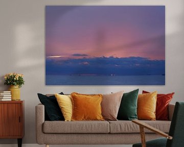 Sunset over atlantic Ocean van Maarten Heijkoop