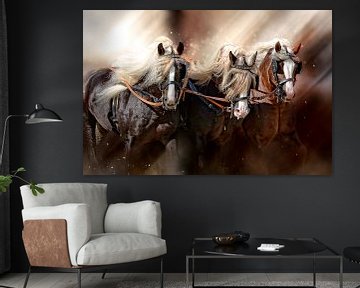 De beaux chevaux sur Peter Roder