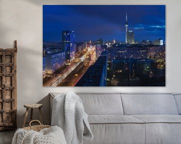 Berlijnse skyline met televisietoren van Jean Claude Castor