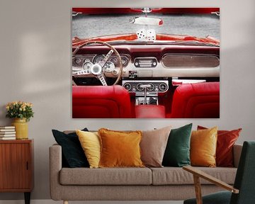 US American classic car 1965 mustang convertible interior by Beate Gube