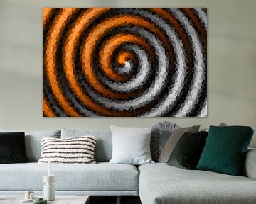 Spirale Orange-gris