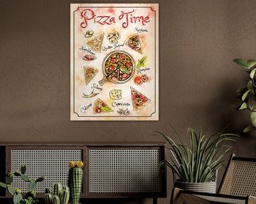 pizza van Printed Artings