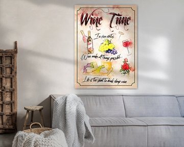 Tijd voor wijn van Printed Artings