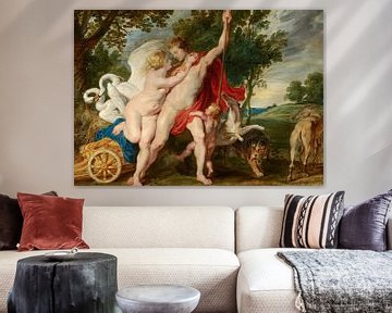 Painting, Venus tries to stop Adonis from hunting by Atelier Liesjes