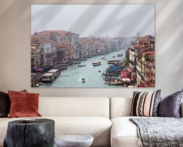 Vue du Canal Grande à Venise, Italie sur Rico Ködder