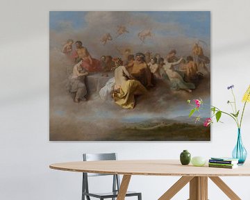 Malerei, Begegnung der Götter auf den Wolken von Atelier Liesjes